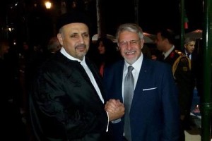 Da sx Ambasciatore Libia in Italia Ahmed Safar e Presidente Distretto Pesca Giovanni Tumbiolo