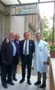 De Nicola con i medici Lipari, Giuffrè, e Mistretta