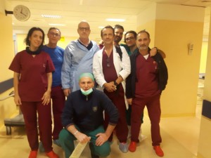 Cacciapuoti e equipe ospedale Marsala