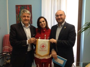 Giovanni Tumbiolo, Mariella Quinci e Rosario Valastro, Vice Presidente nazionale della Croce Rossa Italiana