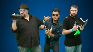 Nerd Attack da sinistra Erick Cannamela, Jhonny JXJ e Francesco Tarantino
