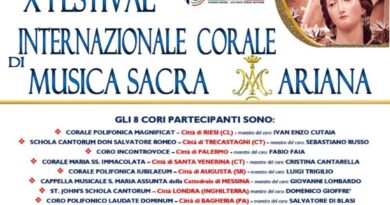 10° Festival di Musica Sacra Mariana di Bagheria: anche un famoso coro di Londra tra gli 8 cori partecipanti